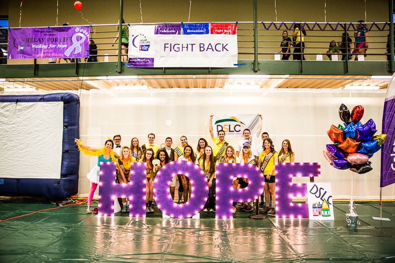 Relay for Life students stand together for a portrait