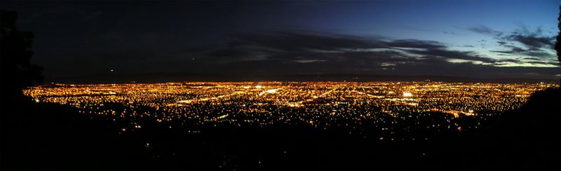 San Jose at night, via Wikimedia Commons